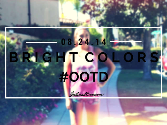 bright colors ootd